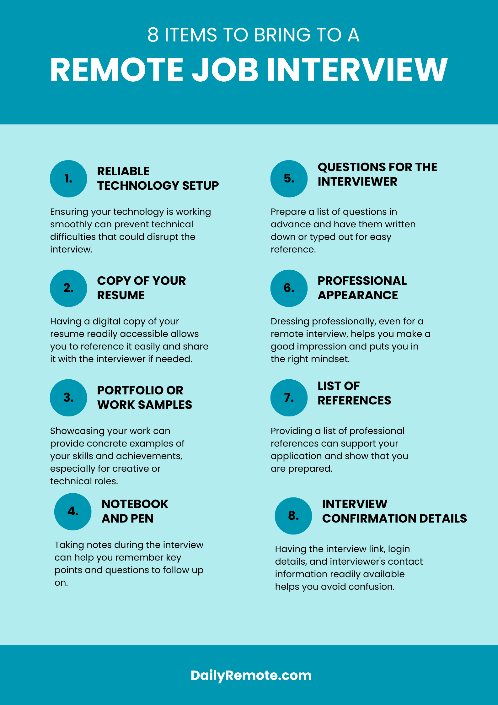 8 Gadgets To Carry to a Job Interview (In Particular person or Digital)