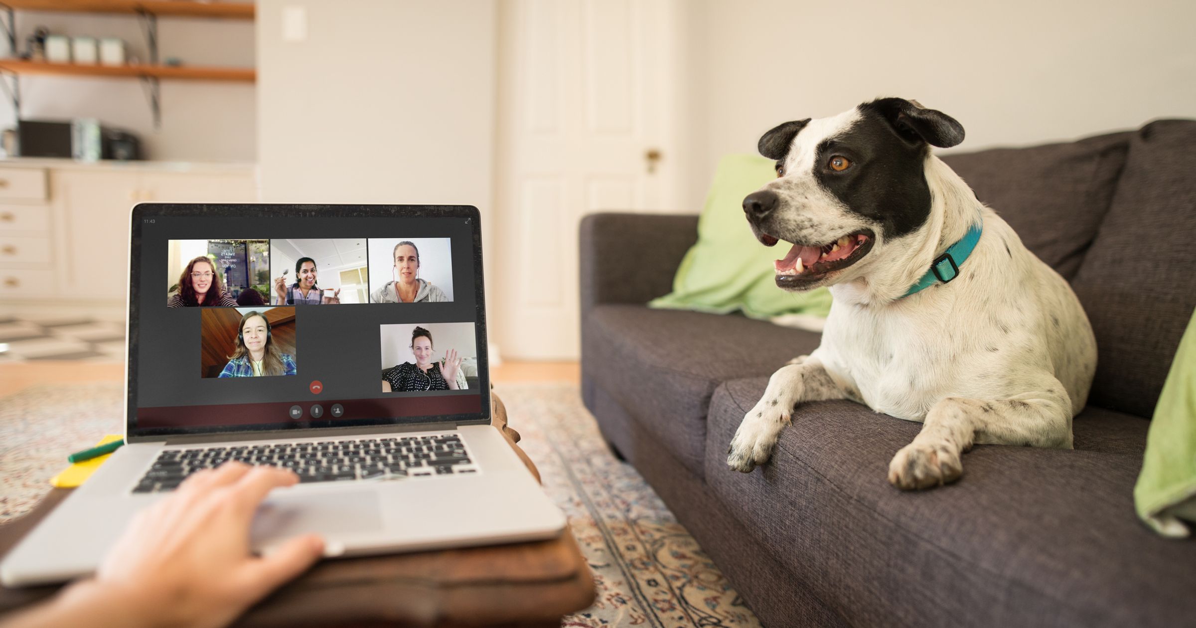 Socializing with co-workers whereas social distancing