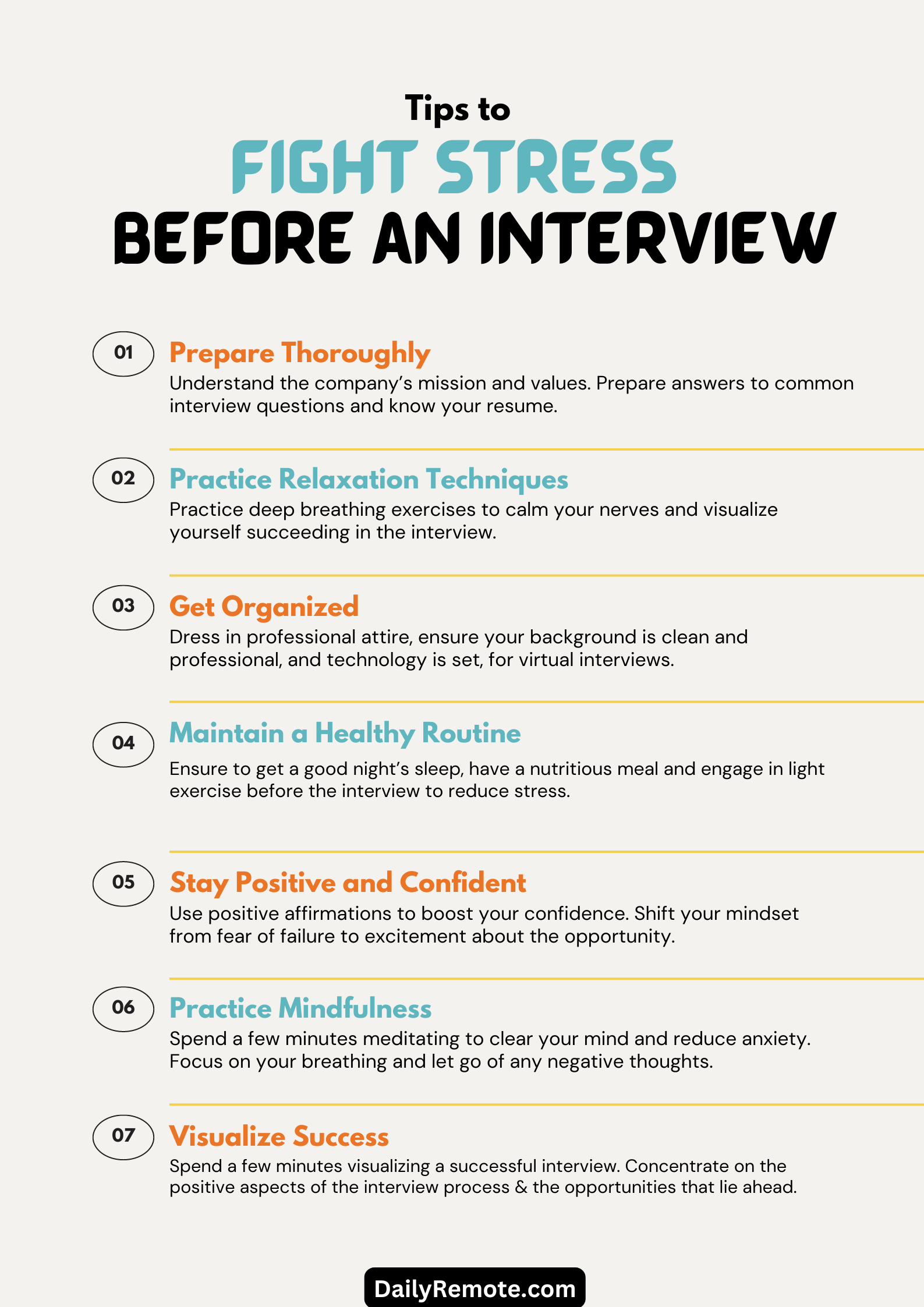 The way to Deal with Job Interview Stress